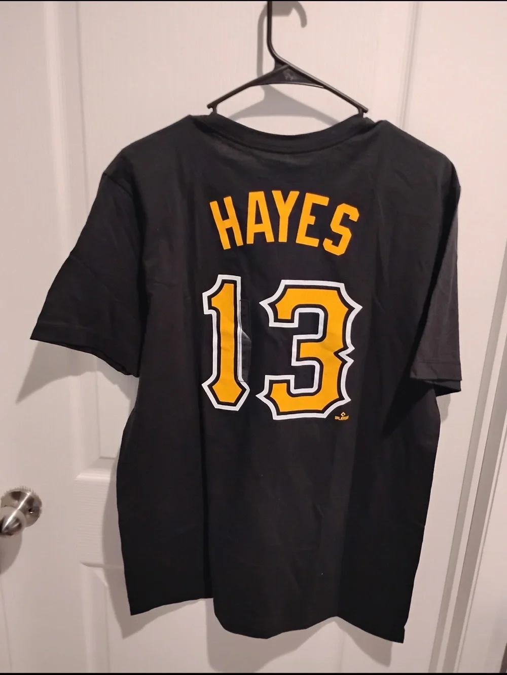 Nike Black Tee with Gold 'Pirates' Arch Logo